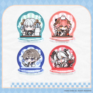 Wuthering Waves Chibi Resonator Acrylic Stamp Display