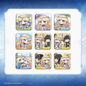 Wuthering Waves Cartethyia Themed Chibi Ver. Tin Badge