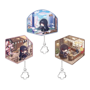 Wuthering Waves Resonator Themed Chibi Chisa Acrylic Fridge Magnet